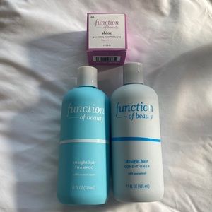 Function Of Beauty Straight Hair Shampoo Conditioner Set